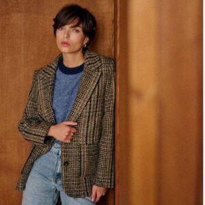 Sezane Jack Jacket in Portsmouth Check